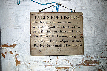 The rules for ringing September 2011